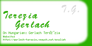 terezia gerlach business card